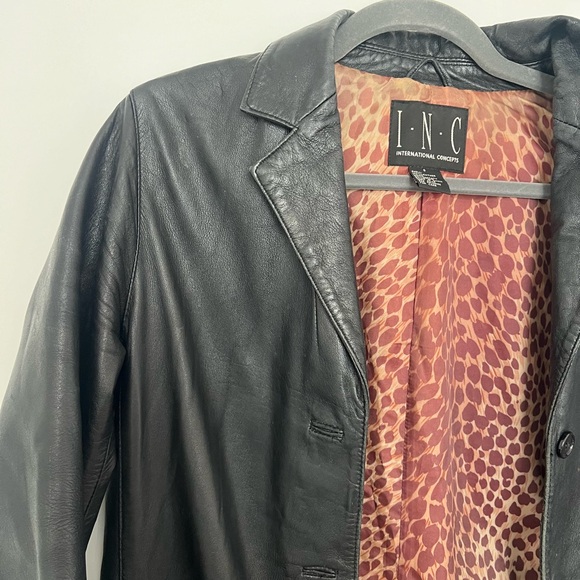 100% leather trench coat in size S - Picture 4 of 7